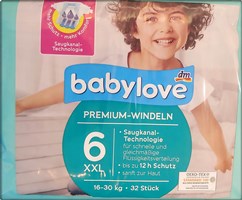 Babylove Premium Windeln Größe 6 XXL
