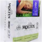 Einzelpack Moltex pure & nature Öko-Windeln Gr 6 XL Vorderseite