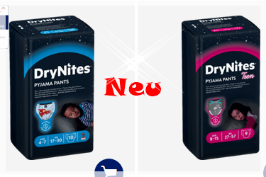 Neue DryNites für Mädchen und Jungen bei dm erhältlich