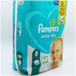 Einzelpack Pampers baby-dry Größe 8 Vorderseite