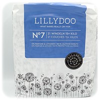 Einzelpackung Vorderseite der Lillydoo Windeln Größe 7 im Test